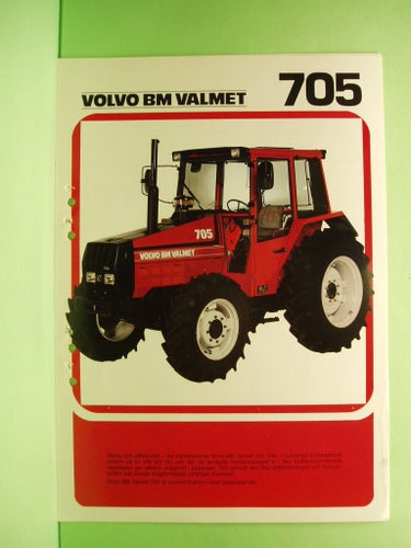 Spec.blad Traktor VOLVO BM VALMET 705......Scantrac Eskilstuna