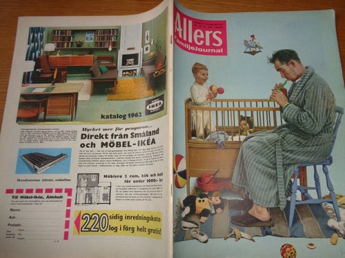 Allers nr37 1961 Lena Granhagen & Olof Thunberg,Ikea & Christina Schöllin reklam