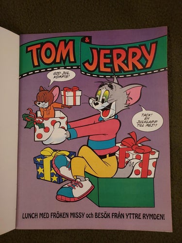TOM&JERRY 1995 Rymdäventyr 21x28 cm !