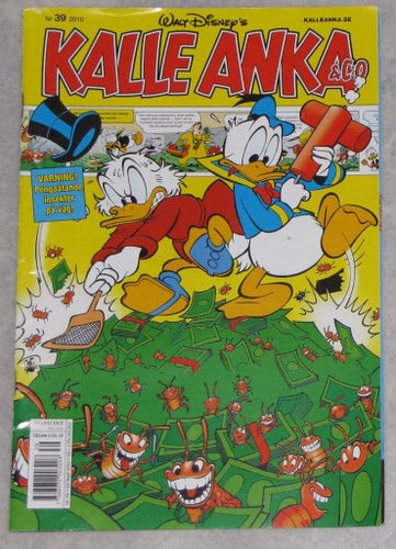 Walt Disney Kalle Anka serietidning nr 39 2010 roliga serier tidning present