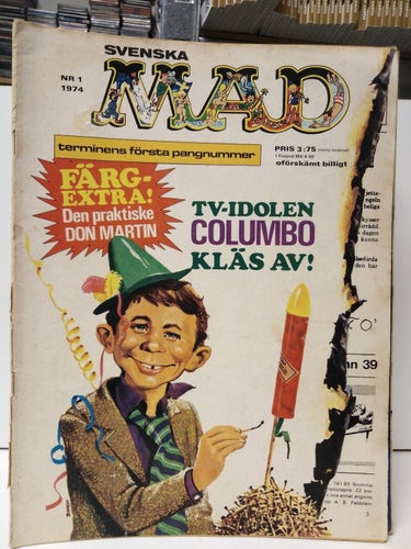 Svenska Mad 1974 nr 1 med färgextra! Den praktiske Don Martin Good Plus
