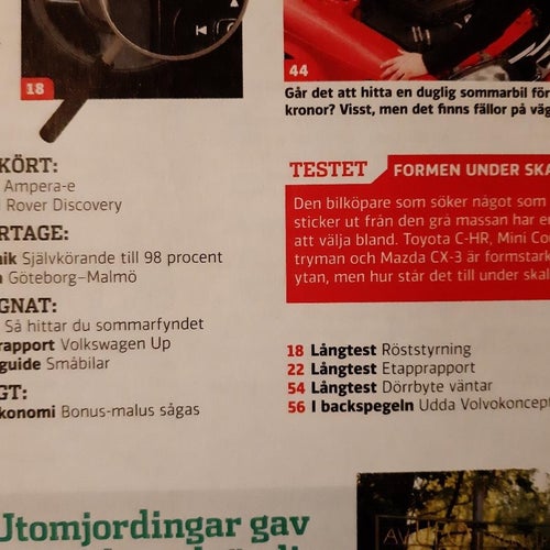 Vi Bilägare 7 2017: Land Rover Discovery, Opel Ampera-E, beg VW Up, Toyota C-HR