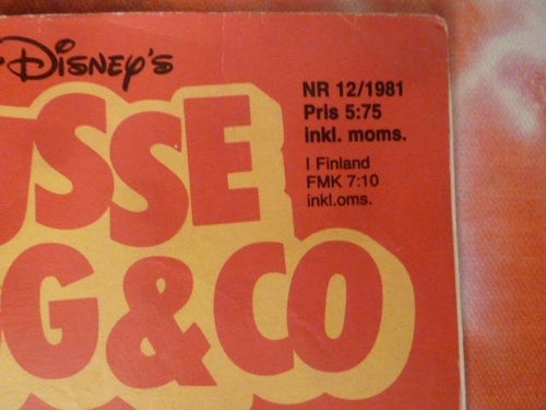 MUSSE PIGG & CO, NR 12 - 1981, TIDNING