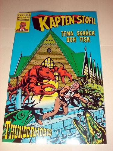 KAPTEN STOFIL NY OLÄST Nr 2 2000 ( skräck fisk )