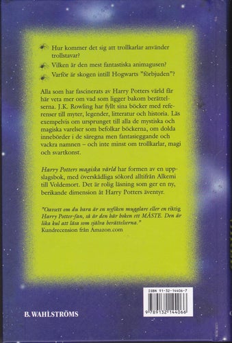 David Colbert / Harry Potters Magiska Värld / Kartonnage / Nära nyskick