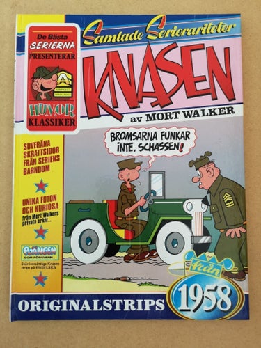 Samlade Serierariteter - Knasen 1958 (inbunden) Semic Press