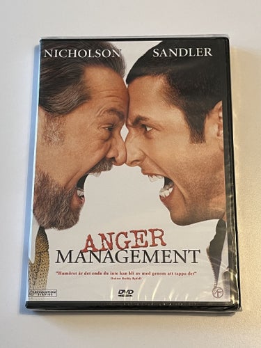 Anger management (Jack Nicholson & Adam Sandler, 2003). Inplastad DVD