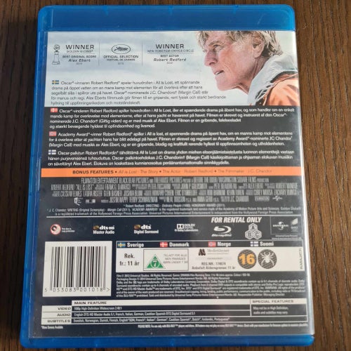 All Is Lost - Blu-ray (2013) - Robert Redford