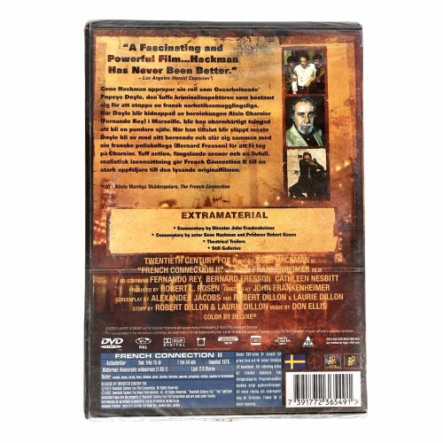 French Connection II - Inplastad DVD med Gene Hackman