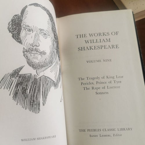 Shakespeare king lear sonnets etc beautiful binding