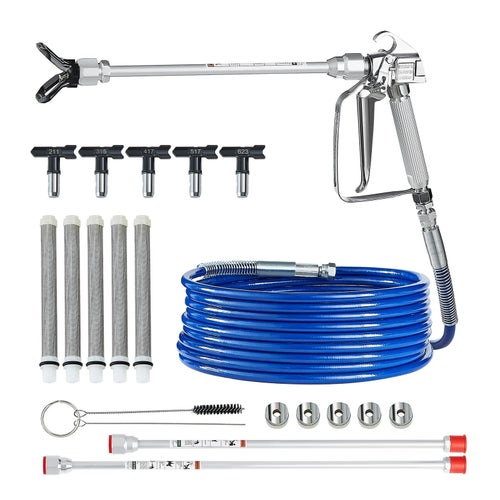 Airless Sprutpistol Kit 3600 PSI Med Högtrycksslang & Munstycke