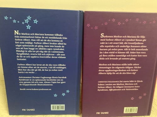 Rymdresan & Svarta hålet 2 böcker av Christer Fuglesang
