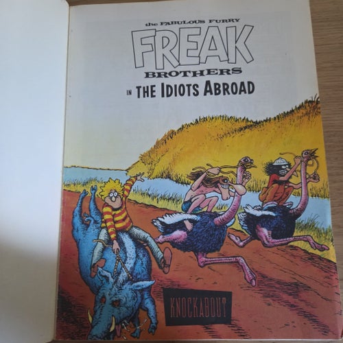 The Fabulous Furry Freak Brothers in The Idiots Abroad av Gilbert Shelton, 1988