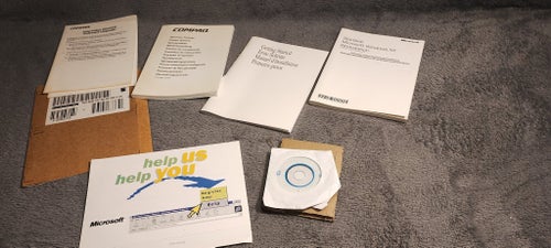 Microsoft Windows NT Workstation Startbok & Compaq WinDVD Programvara - B9
