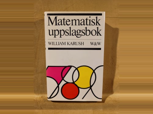Matematisk uppslagsbok av William Karush, 1970
