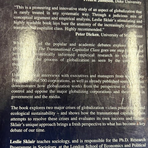 The Transnational Capitalist Class av Leslie Sklair, 2001