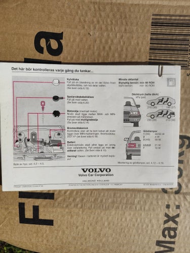 Volvo 440/460 Instruktionsbok 1994
