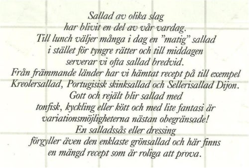 SALLADER (INBUNDEN BOK )