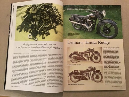 MCV NR 4 2011 RUDGE SPECIAL,REX ILOPED,MATCHLESS,SIMSON SPORT 1957 SKÅNSKA LASSE
