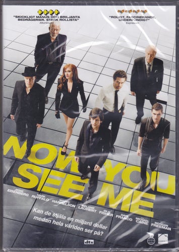 DVD / Now You See Me / Ruffalo, Harrelson, Freeman, Caine / Ny & Inplastad