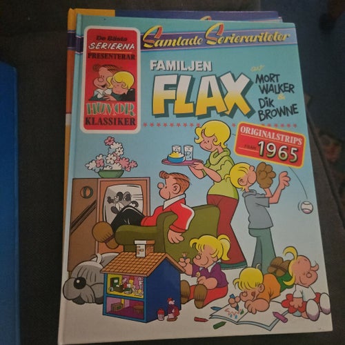 Samlade Serierariteter Familjen Flax av Mort Walker & Dik Browne Originalstrips