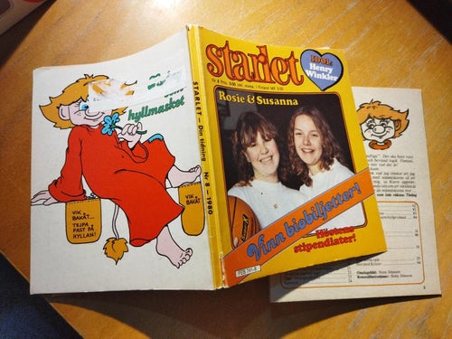 Starlet 1980 nr 8 Omslagsbild Rosie & Susanna, idol Henry Winkler. Good