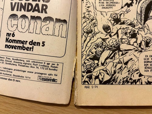 Conan 1974 nr 5, Good plus