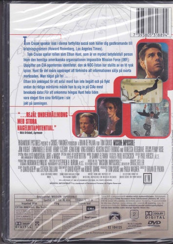 DVD / Mission: Impossible / Tom Cruise, Emmanuelle Beart / Ny & inplastad