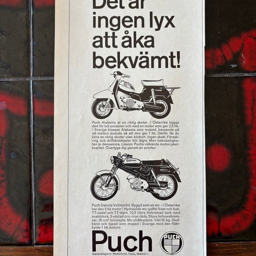 Puch Alabama Dakota annons 1967