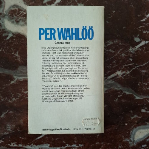 Generalerna av Per Wahlöö, PAN/Norstedts