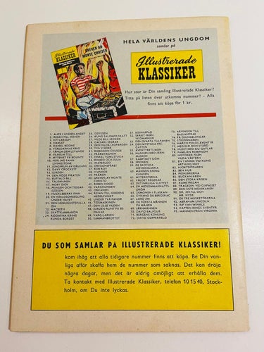 Illustrerade Klassiker  Nr 96 - Första utgåva !