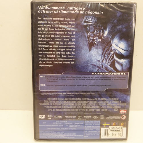 AVP Alien vs Predator - Region 2, DVD-film, Svensk text, Inplastad