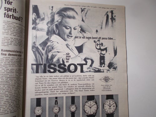 SE Nr 42 1963 Anne-Belle Broström bilåkare i Gävle Monica Zetterlund ad Tissot