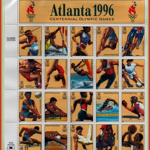 OLYMPIC SUMMER>ATLANTA 1996: 2 KOMPLETTA ARK/ MNH/ (OL-TEMX-500L-1 (05)