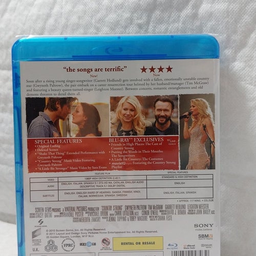 Country Strong Blu-Ray Oöppnad & Inplastad