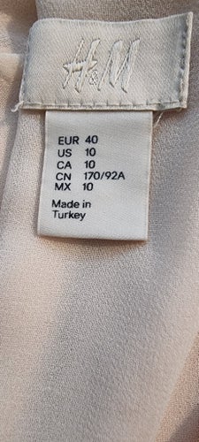 H&M rosa blus, storlek 40