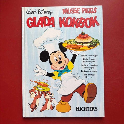 MUSSE PIGGS GLADA KOKBOK Walt Disney 1987
