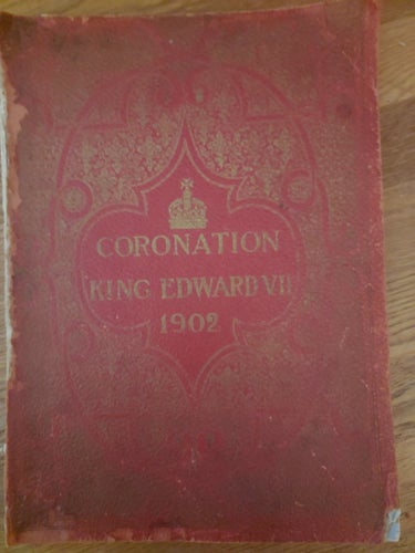 Album Coronation King Edward VII år 1902 Längd 42 cm Bredd 39,5 cm