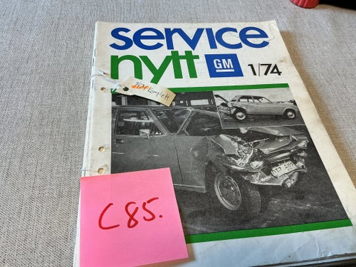 Service Nytt GM 1974 Komplett Årsgång c 85