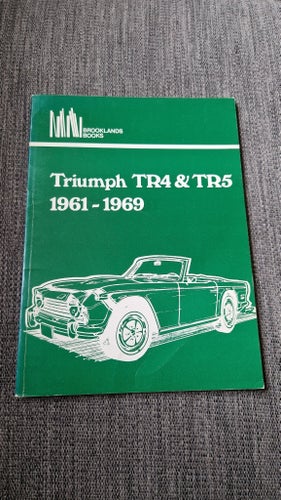 Vintage bok om Triumph TR4 & TR5 1961-1969 av Brooklands Books