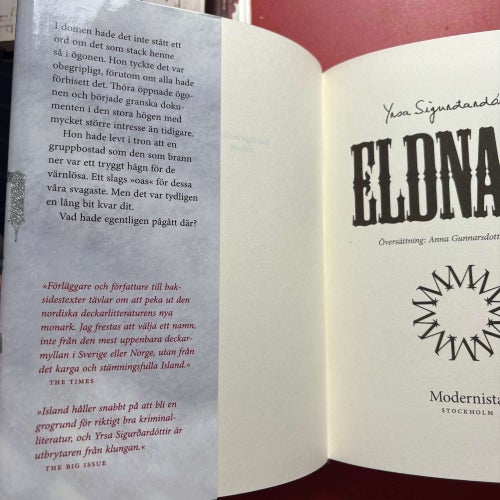 ELDNATT Yrsa Sigurdardottir 2012