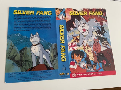 Silver Fang Original omslag till VHS första utgåvan RARE inga filmer