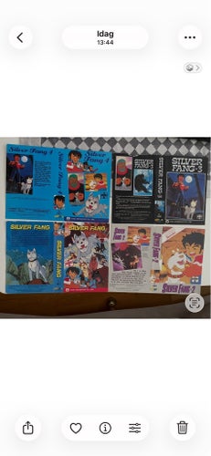 Silver Fang Original omslag till VHS första utgåvan RARE inga filmer