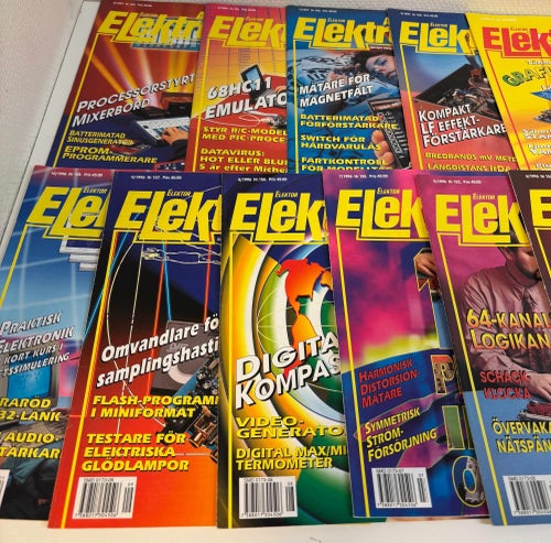 22 st Allt om Elektronik 1995–1997 – elektronik, programmering & byggprojekt
