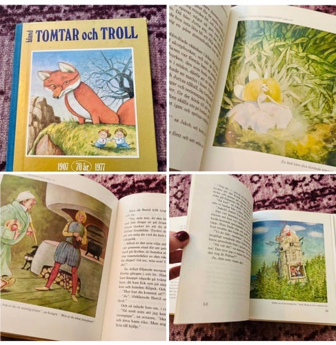 Bland Tomtar och Troll 1907-1977. Jubileumsupplaga 70 år. Sagor saga, klassiker.