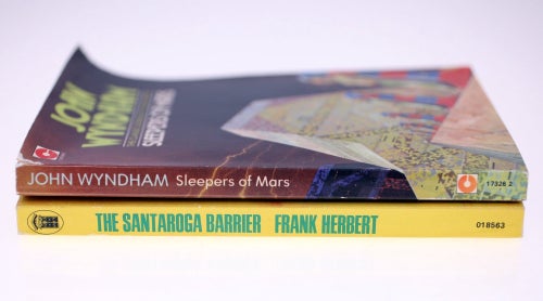 The Santaroga Barrier by Frank Herbert (1974)+ Sleepers of Mars by J Wyndham