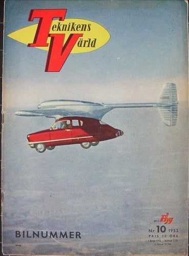 TEKNIKENS VÄRLD 1952/10.Opel Olympia.Push 250 TFS.Packard,Phantom, Nash, Muntz