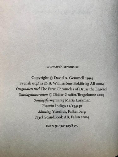 Legender från Drenai 5 DRUSS - DÖDSVANDRAREN David Gemmell 2004