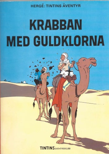 Tintin Krabban med Guldklorna 1992 skick vf