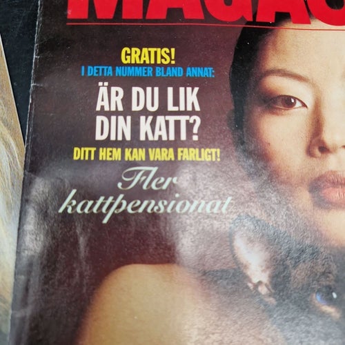 2 nummer katt tidningar Pussi Magasinet Nr 5 Våren 1996 & Nr 3 Hösten 1995